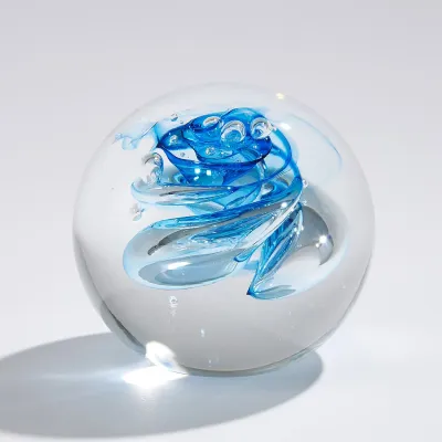 Swirl Paperweight - Blue