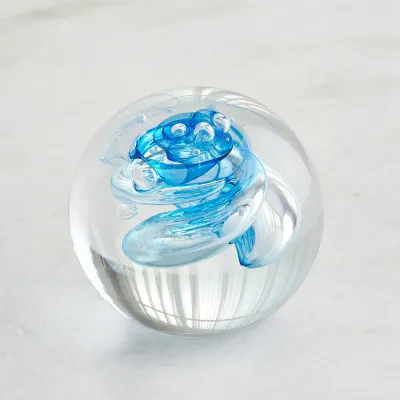 Swirl Paperweight - Blue