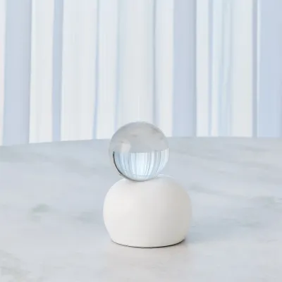 Single Meringue Sculpture Small w/Sphere