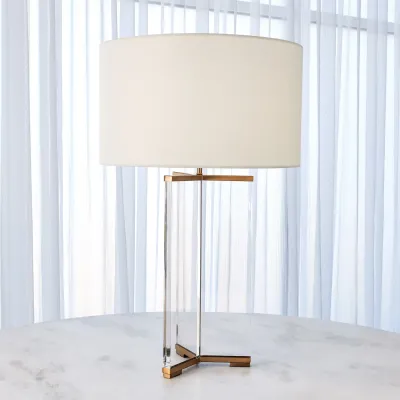 Y Table Lamp Antique Brass