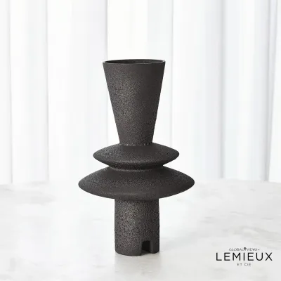 Adelyn Geometric Vase Black