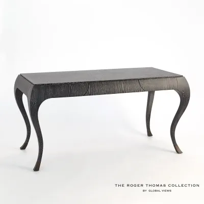 Paris Desk Black Cerused Oak