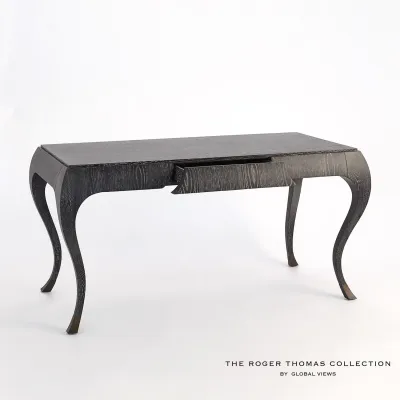 Paris Desk Black Cerused Oak