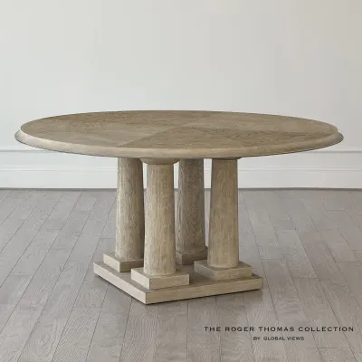 Titian Dining Table Grey Sandblasted Oa