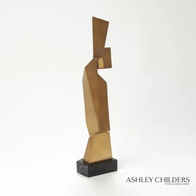 Facet Sculpture Gold Small