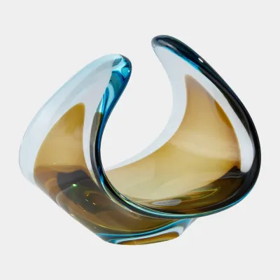 Duet Turquoise/Beige Bowl