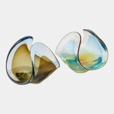 Duet Turquoise/Beige Bowl