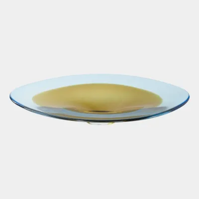 Elendil Topaz/Blue Oval Disc Bowl