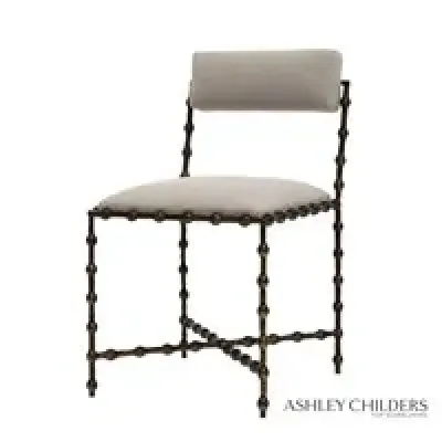 Elder Dining Chair Bronze Cambric Stone