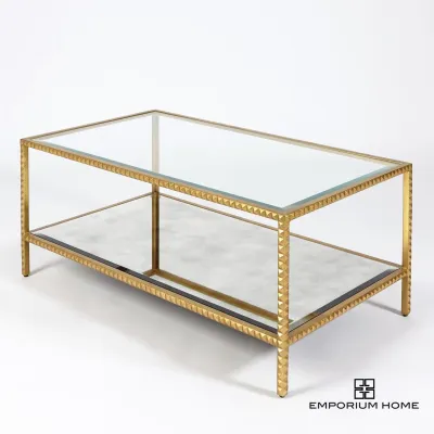 Stud Coffee Table Gold Leaf