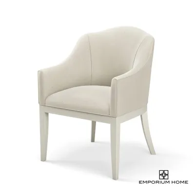 Grace Dining Chair Antique White MUSLIN