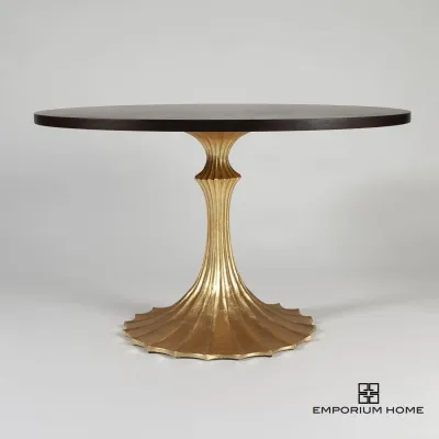 Flute Table Base Gold Leaf 26"