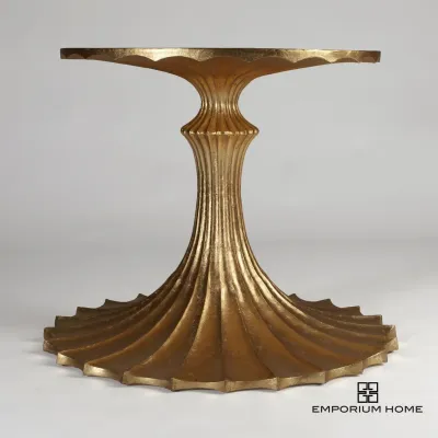 Flute Table Base Gold Leaf 34"