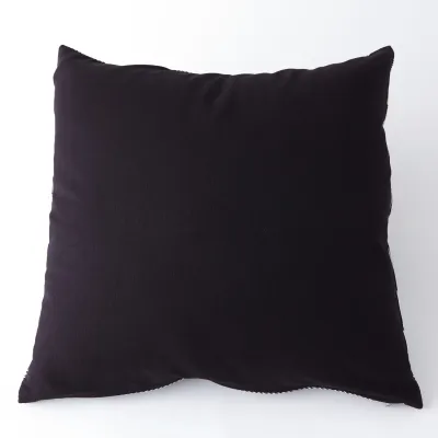 Radial Circle Pillow Black/White