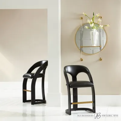 Hadley Mirror Brass w/Glass Shelf