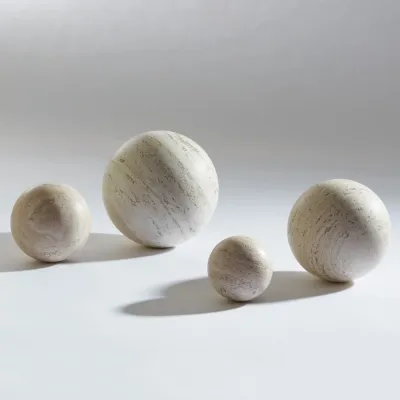 Travertine Sphere 6"