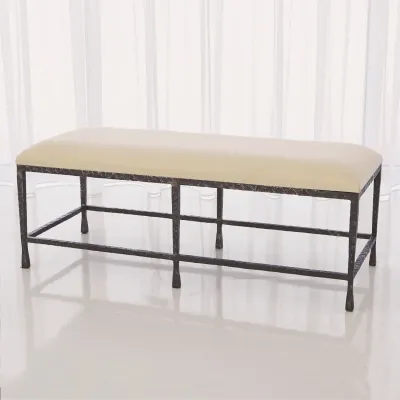 Quad Pod Bench w/Muslin Cushion Natural