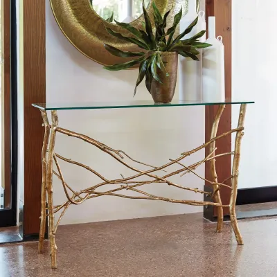 Twig Console Gold Leaf