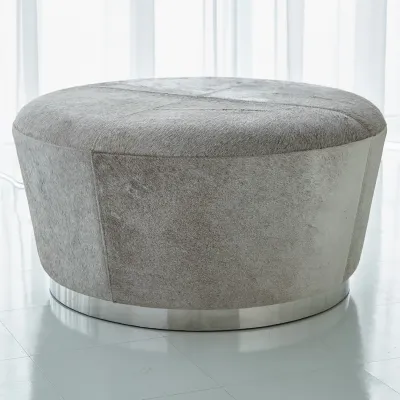 Tapered Ottoman Grey Hair on Hide
