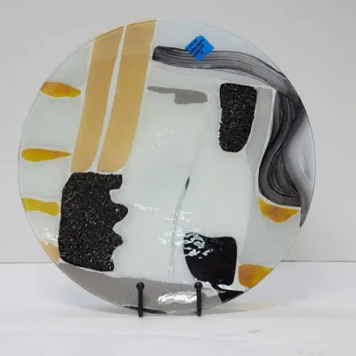 Cashmere Glass Charger 3"H x 20"W x 20"D