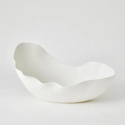Horn Bowl Matte White Large