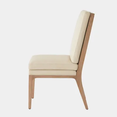 Abbott Taupe Leather Dining Chair