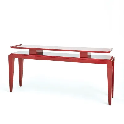 Poise Console Table Deep Red