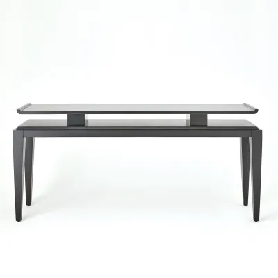 Poise Console Table Black Satin