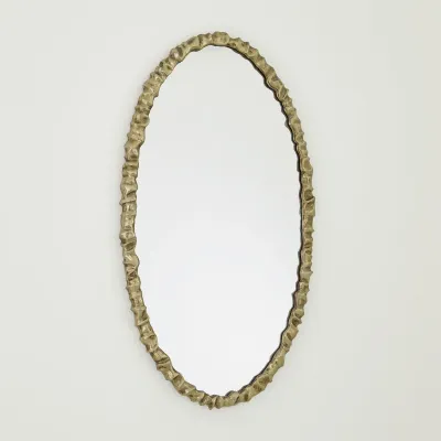 Artiste Oval Mirror Brass