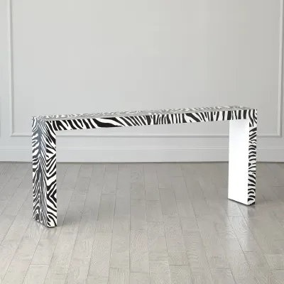 Parson Table Zebra Lacquer