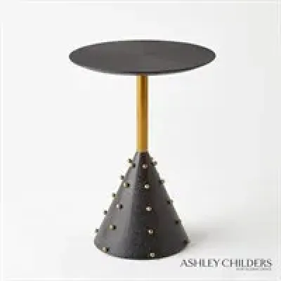 Spheres Drink Table Ebony Cerused Oak