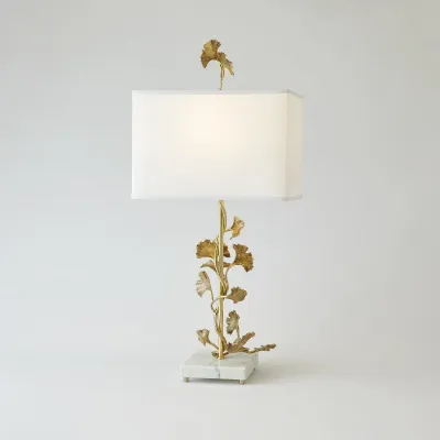 Ginkgo Table Lamp Brass