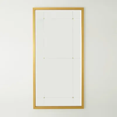 Beaumont Floor Mirror Gold Leaf