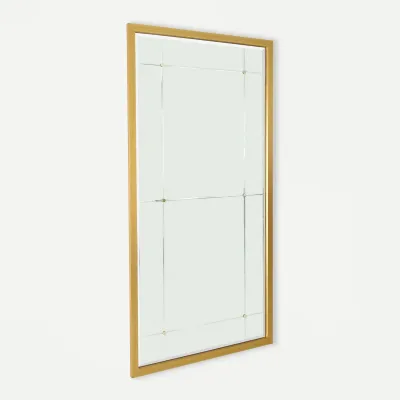 Beaumont Floor Mirror Gold Leaf