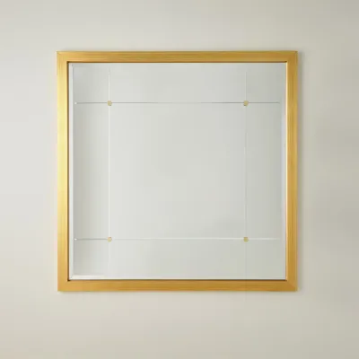 Beaumont Square Mirror Gold Leaf