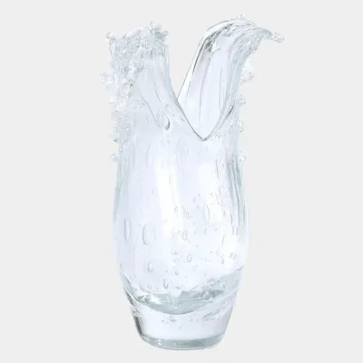 Dual Wave Clear Vase
