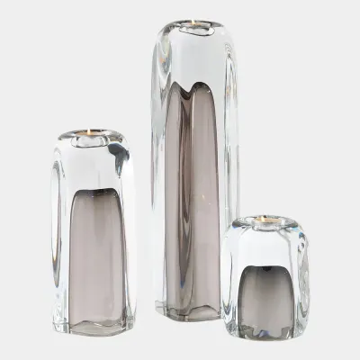 Tower Gray Tea Light Holder/Vase