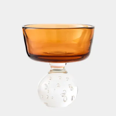 Bella Amber Footed Bowl