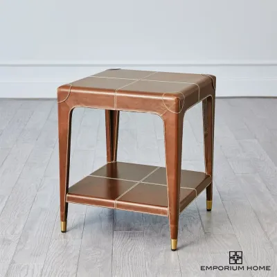 Emporium Home Tiburtina End Table Saddle