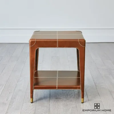 Emporium Home Tiburtina End Table Saddle