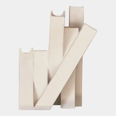 Collage Matte White Vase