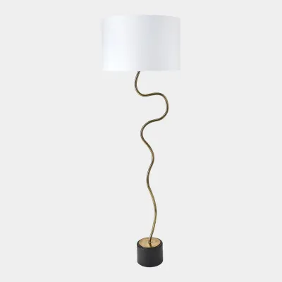 Loop Brass Floor Lamp