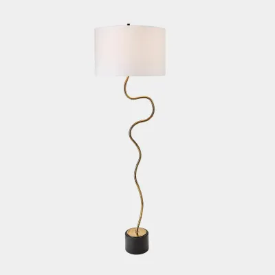 Loop Brass Floor Lamp