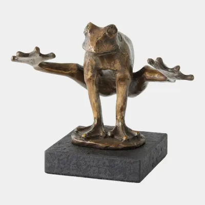 Leap Bronze Frog