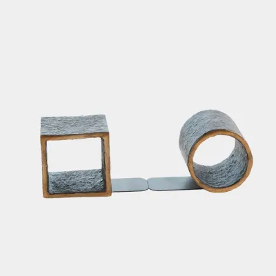 Geometry Iron/Gold Bookends