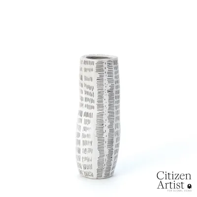 Frequency Vase White Small