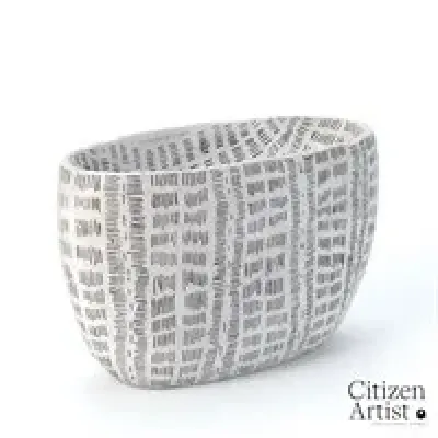 Frequency Oval Bowl White