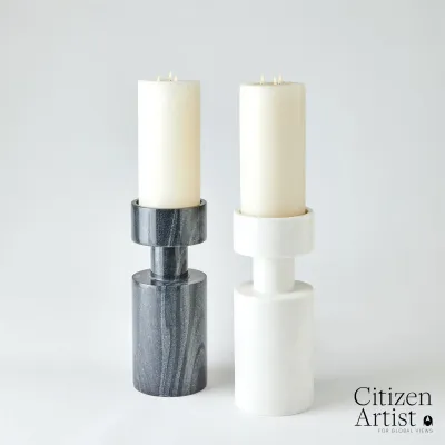 Luc Vase Black Marble
