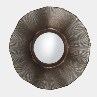 Prairie Bronze Round Mirror