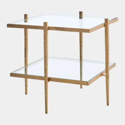 Laforge Antique Gold End Table